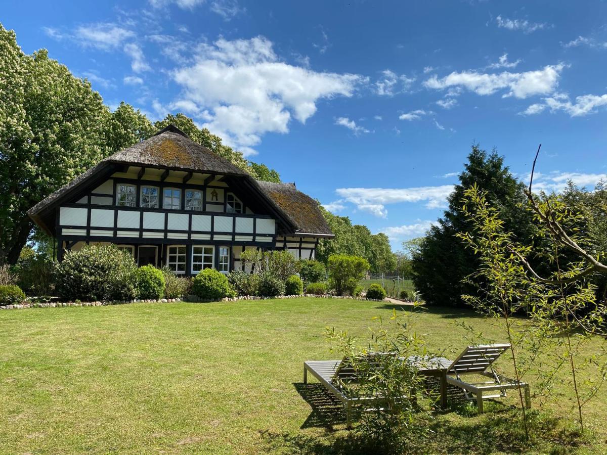 Reetdachfachwerkvilla Am Wiesengrund Bergen Auf Rugen Kültér fotó